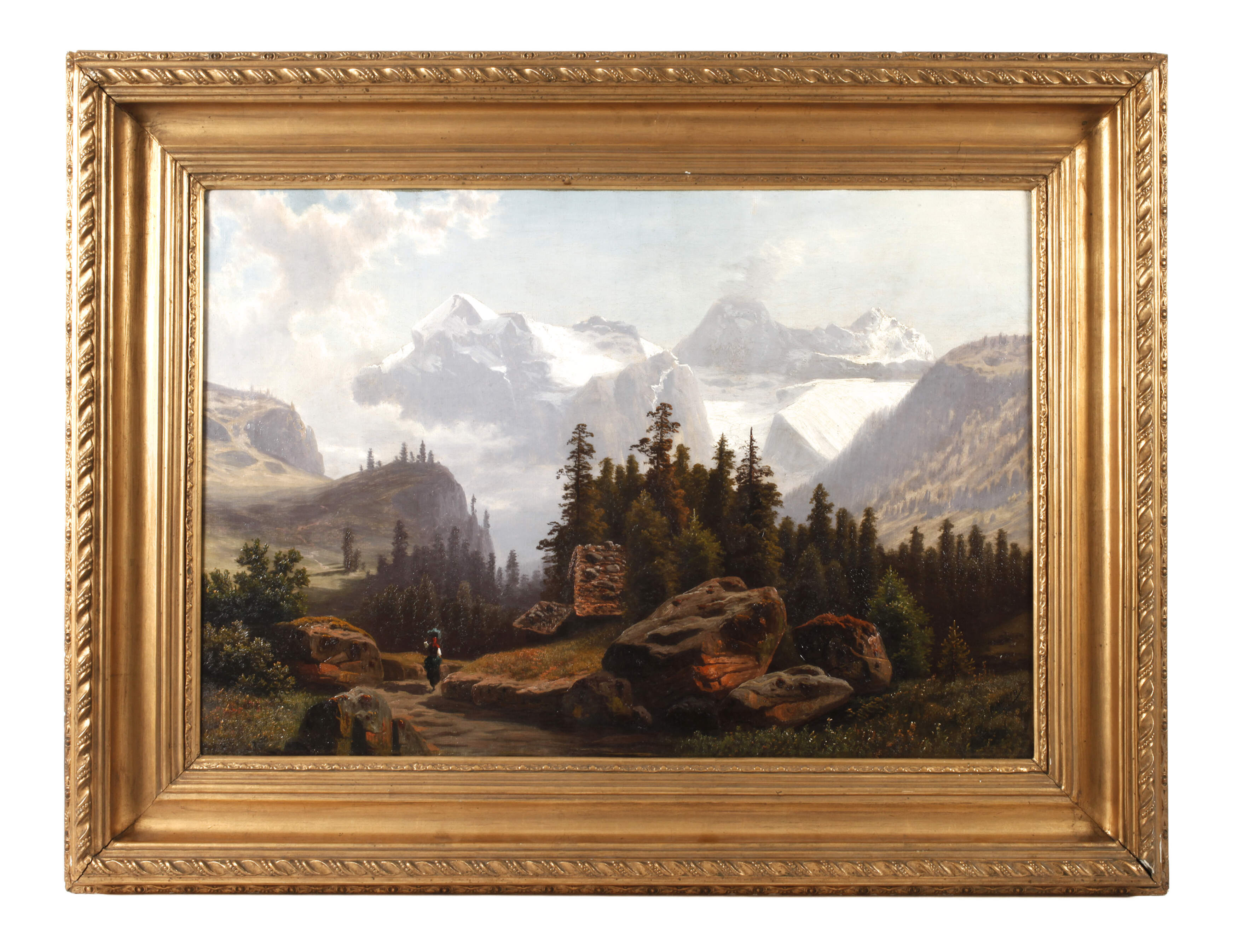 Theodor Nocken, attr., Alpenlandschaft