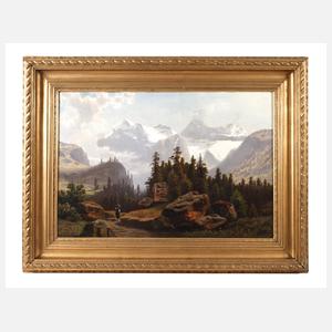 Theodor Nocken, attr., Alpenlandschaft