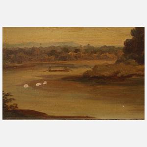 Michael Emil Sachs, attr., Flusslandschaft