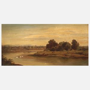 Michael Emil Sachs, attr., Flusslandschaft