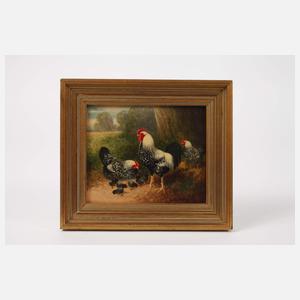 Otto Scheuerer, Hühnerfamilie