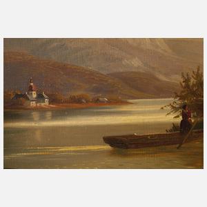 Carl Ludwig Schmitz, Romantische Seelandschaft