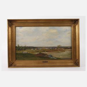 Axel Schovelin, attr., "Landschaft mit See"