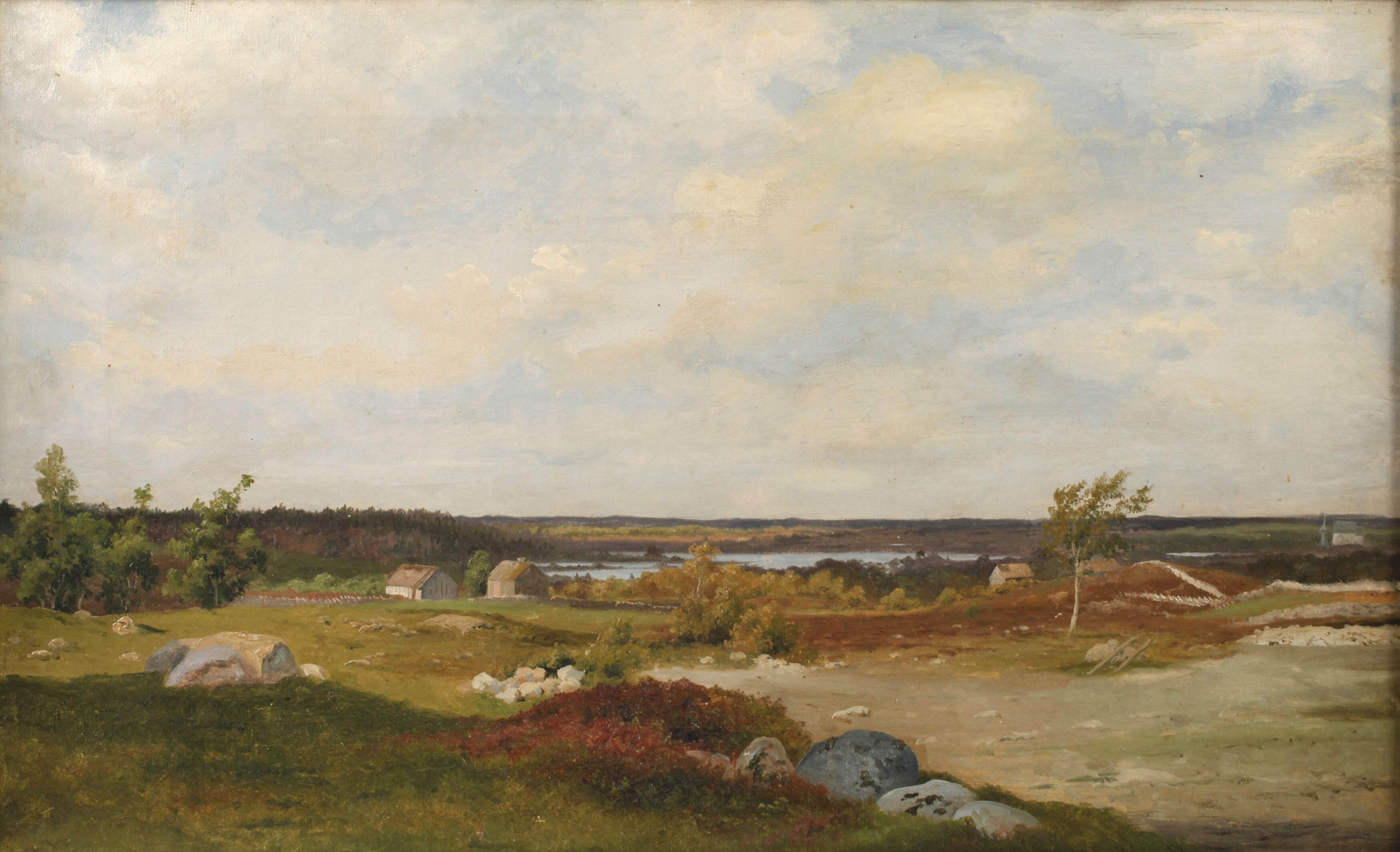 Axel Schovelin, attr., "Landschaft mit See"