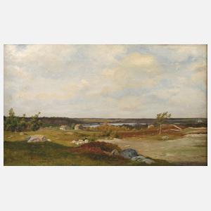 Axel Schovelin, attr., "Landschaft mit See"