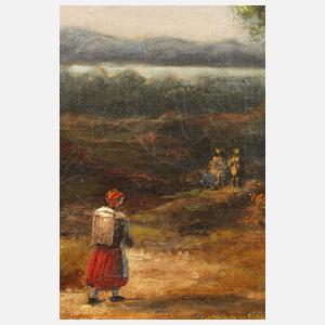 Dominik Schuhfried, attr., Burg in Sommerlandschaft