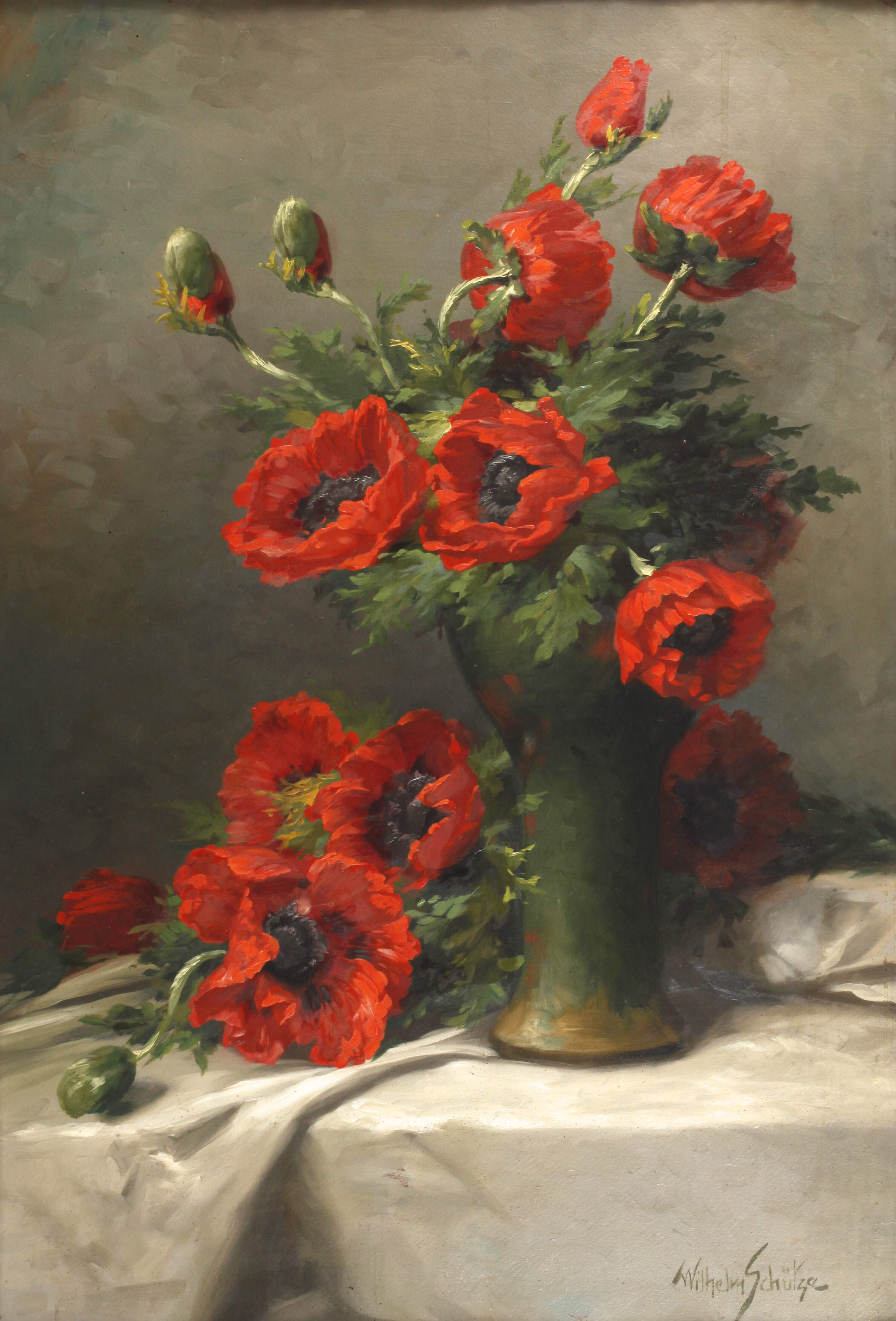 Wilhelm Schütze, Mohnblumenstillleben