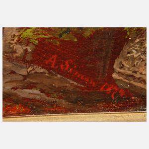 A. Simon, Blick vom Palatin zum Petersdom