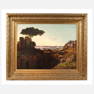 A. Simon, Blick vom Palatin zum Petersdom