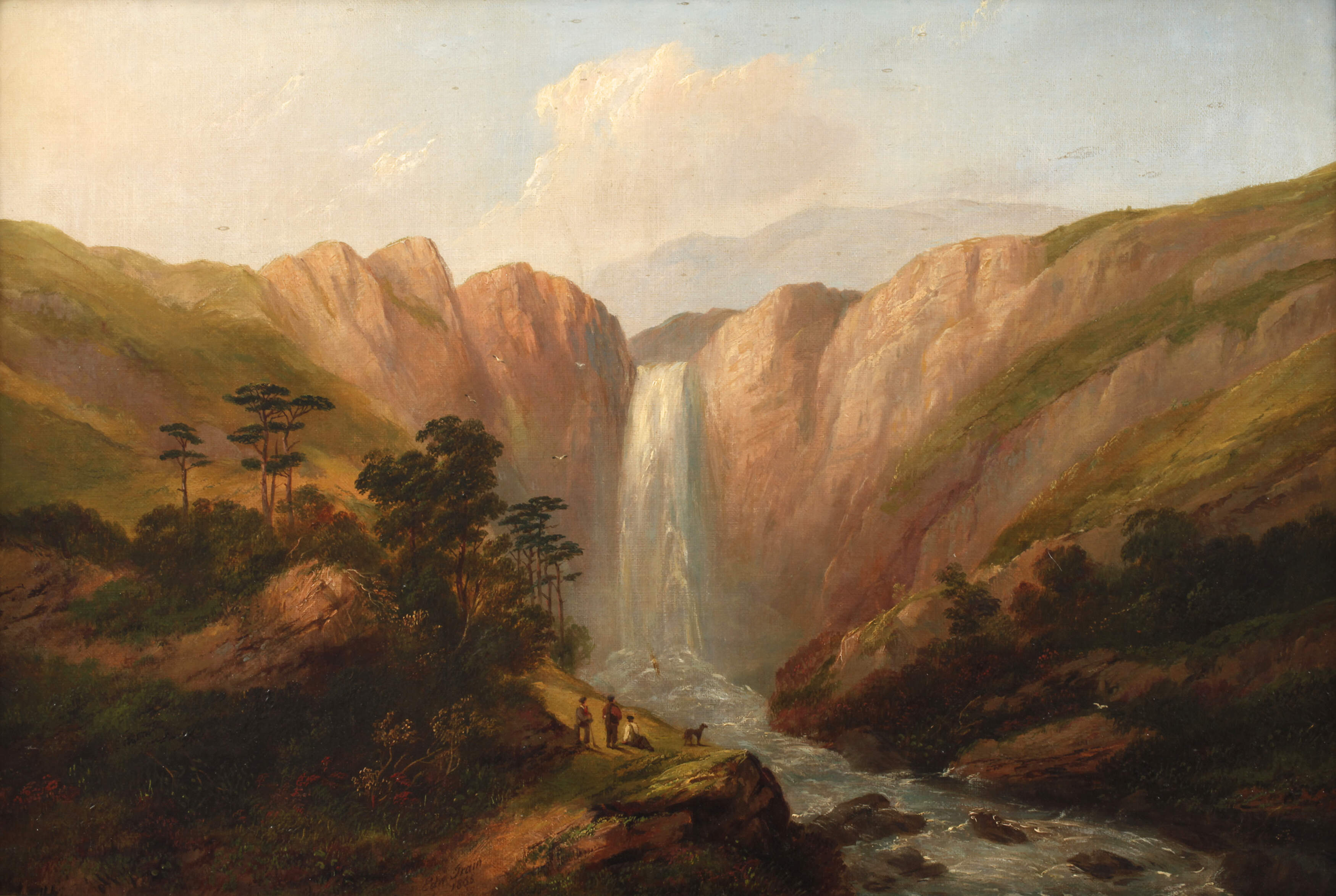 Edward Train, Der Wasserfall