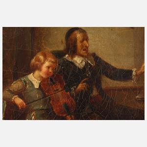 Benjamin Vautier, Beim Musikunterricht