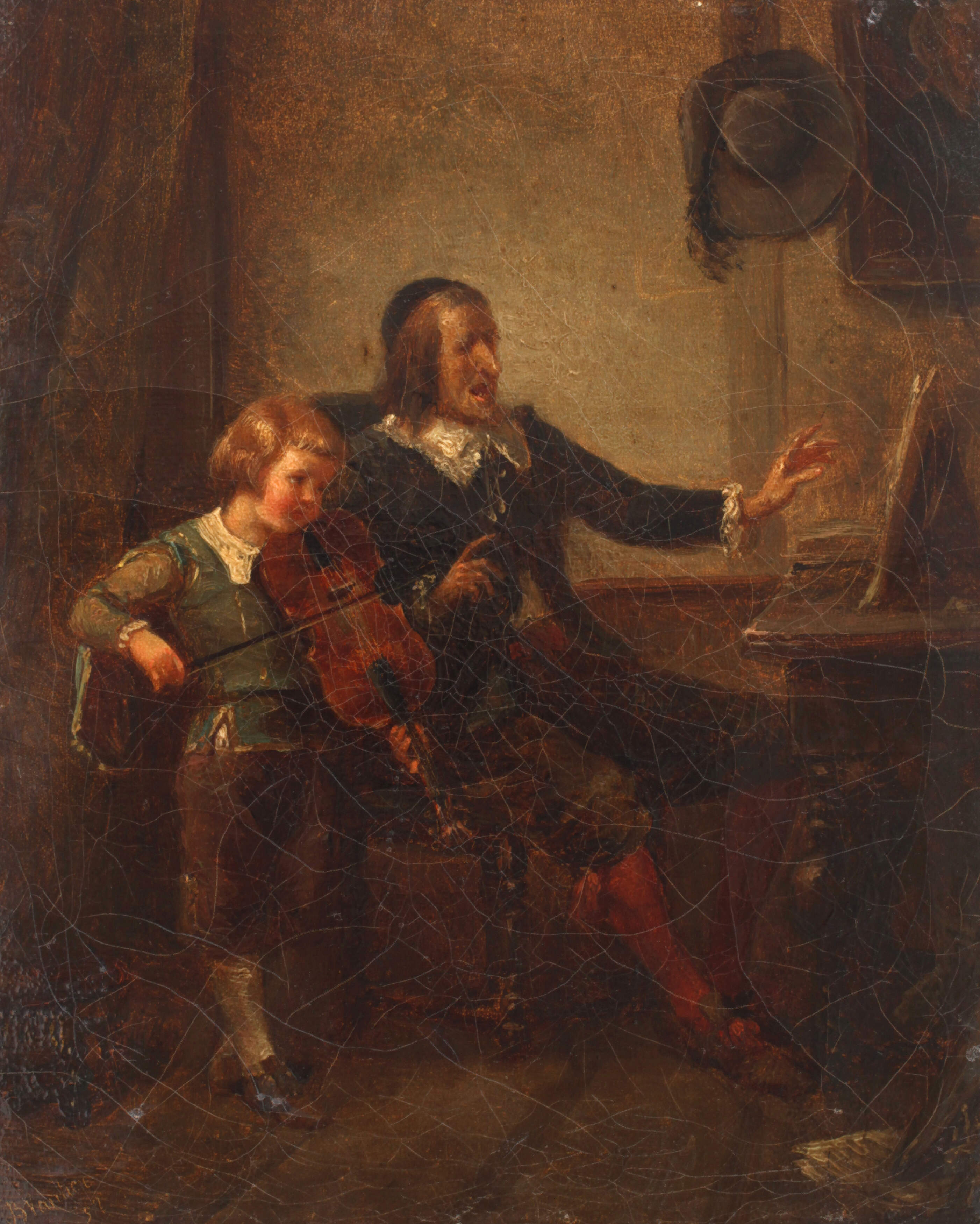 Benjamin Vautier, Beim Musikunterricht