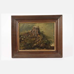 Friedrich Voltz, Studie eines Baumstumpfs