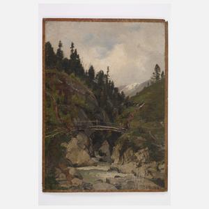 Fritz von Wille, attr., Gebirgsbach