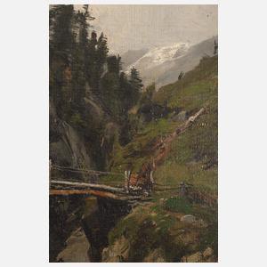 Fritz von Wille, attr., Gebirgsbach