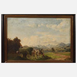 Paar oberbayerische Erntelandschaften