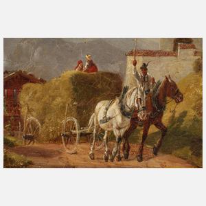 Paar oberbayerische Erntelandschaften