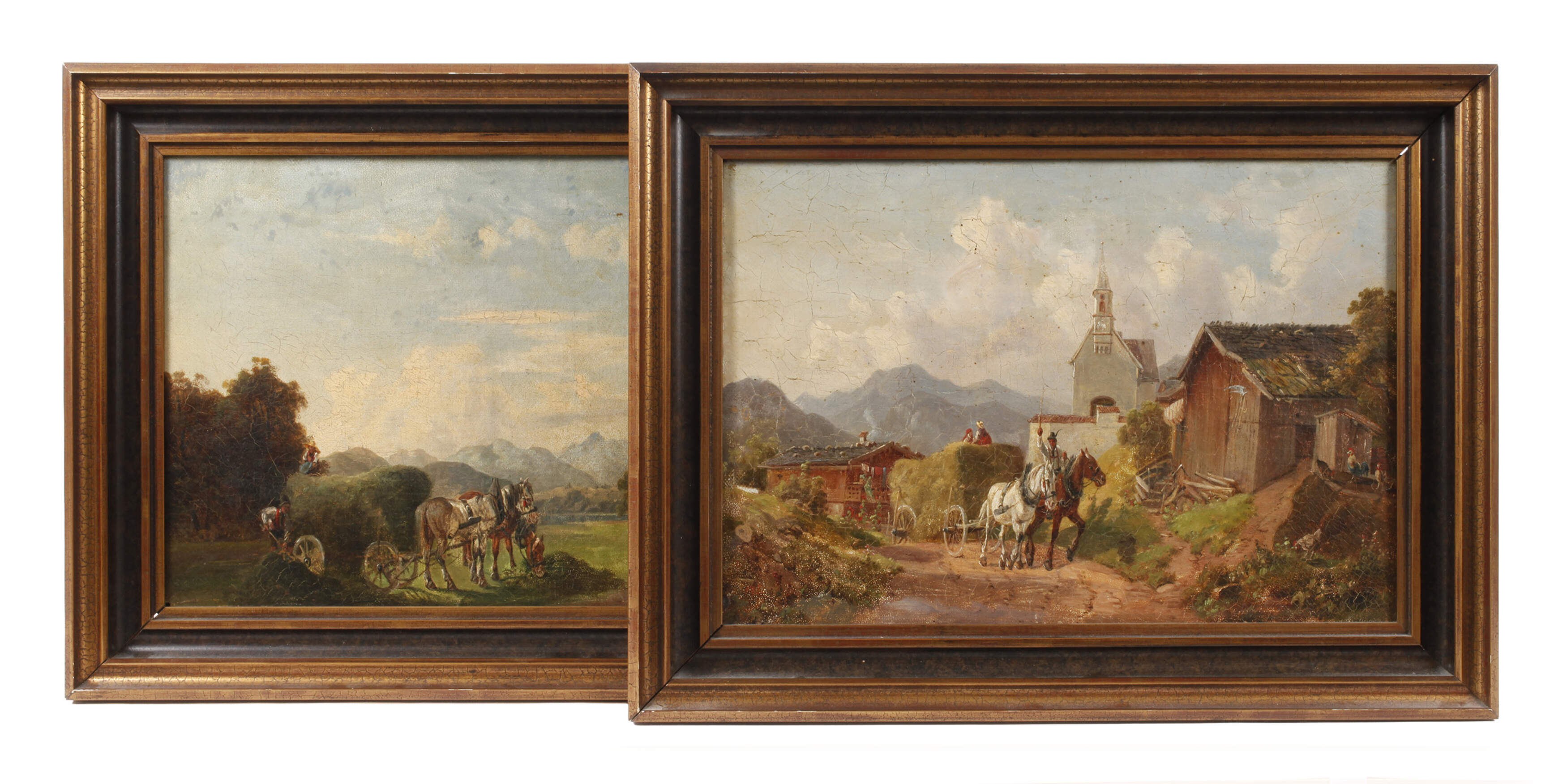 Paar oberbayerische Erntelandschaften