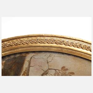 Drei Frauen in abendlicher Landschaft