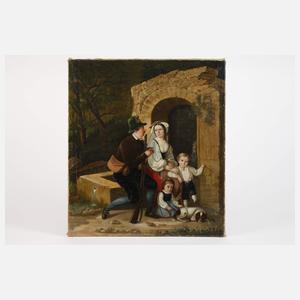 Die Aufwartung am Brunnen