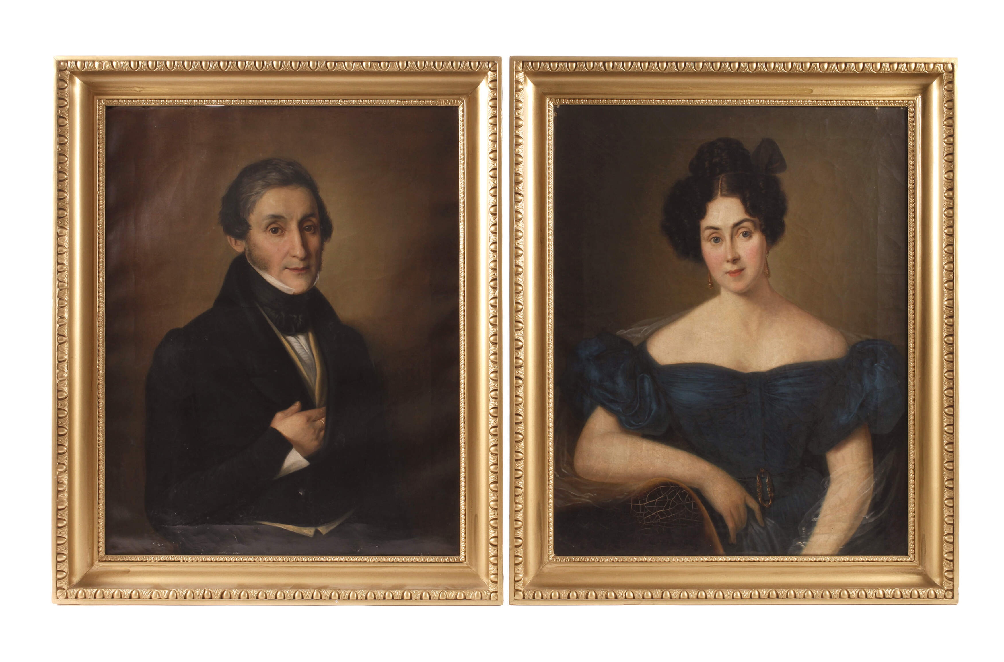 Paar Biedermeier-Portraits