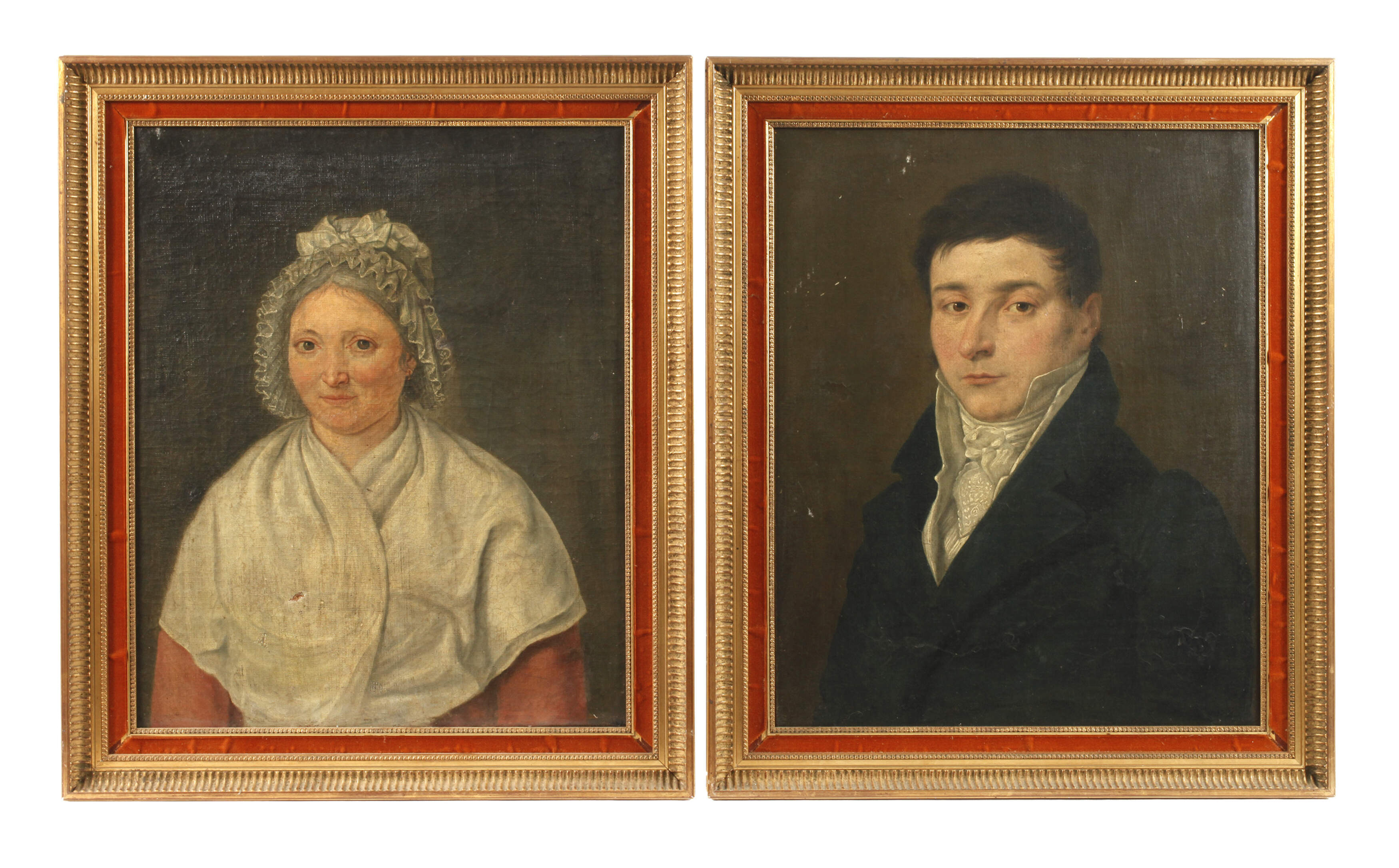 Paar Biedermeier-Portraits
