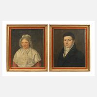 Paar Biedermeier-Portraits111