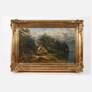 Morbides Bauernhaus am Flussufer