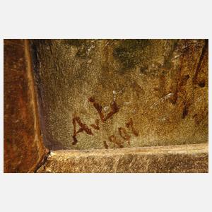 Morbides Bauernhaus am Flussufer