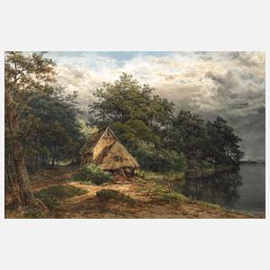 Morbides Bauernhaus am Flussufer