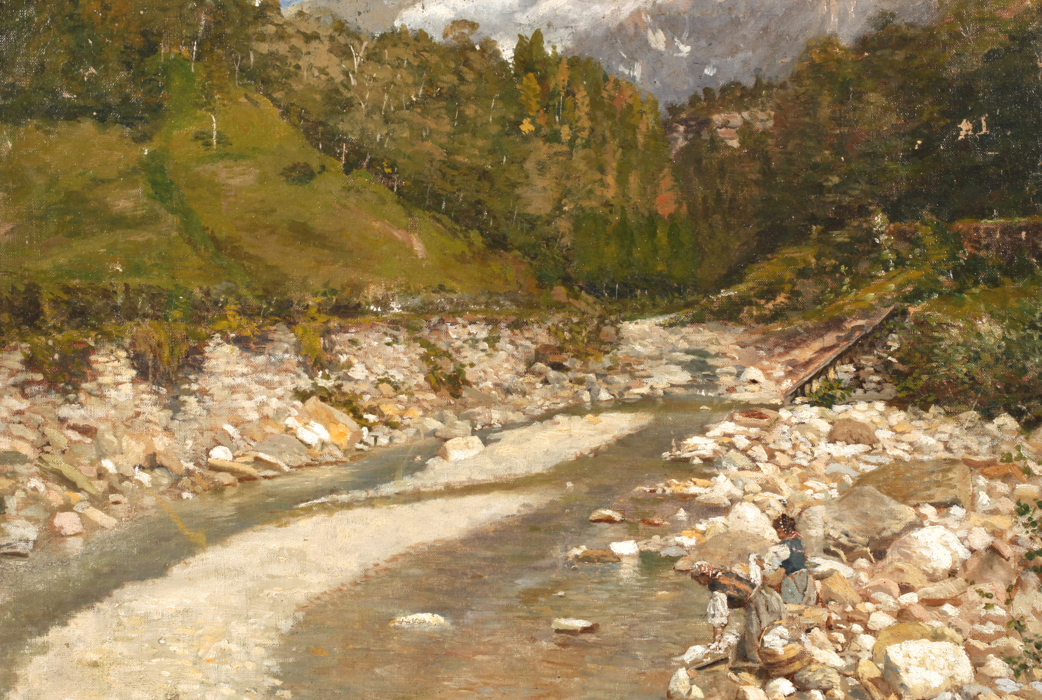 Wäscherinnen am Gebirgsbach