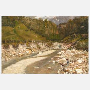 Wäscherinnen am Gebirgsbach