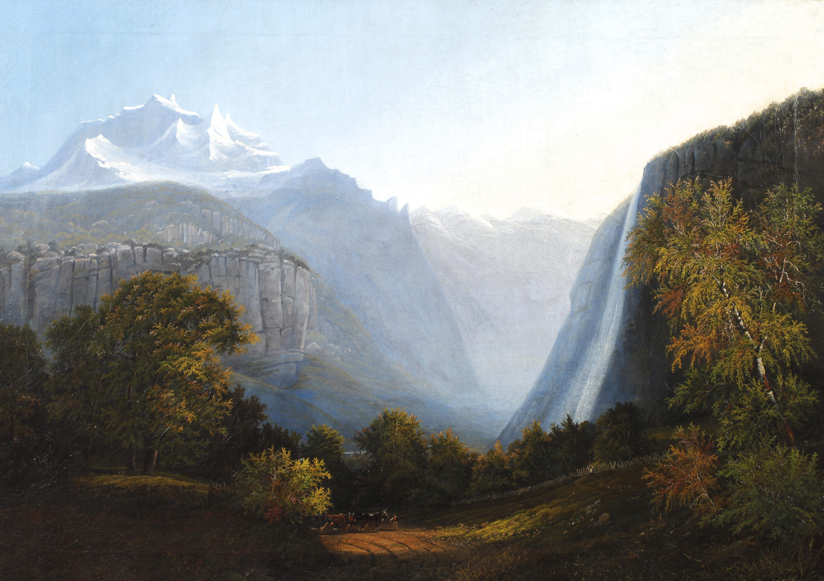 Der Staubbachfall im Lauterbrunnental