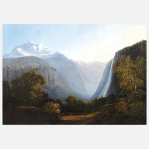 Der Staubbachfall im Lauterbrunnental