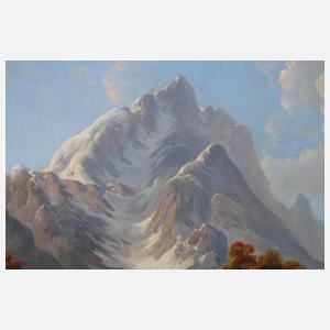 Spätsommerliche alpine Hochgebirgslandschaft