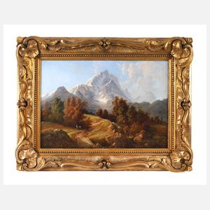 Spätsommerliche alpine Hochgebirgslandschaft