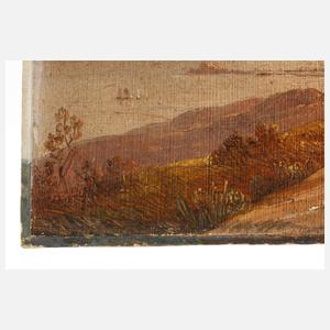 Blick auf Capo Miseno am Abend