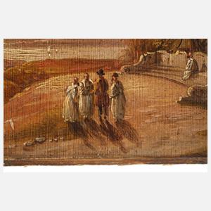 Blick auf Capo Miseno am Abend