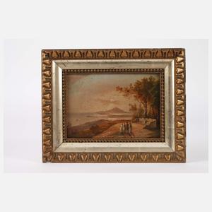 Blick auf Capo Miseno am Abend