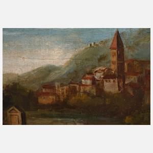 Mediterrane Landschaft mit Hirten