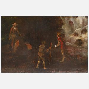 Mediterrane Landschaft mit Hirten