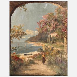 A. Arnegger, Mediterrane Küstenlandschaft