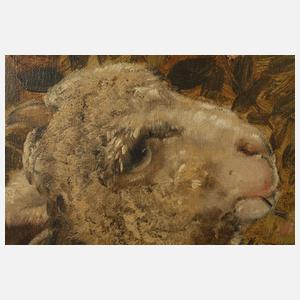 Arpad Bálint, Lamm in Frühlingslandschaft