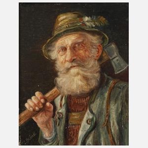 Josef Brändl, Holzfäller