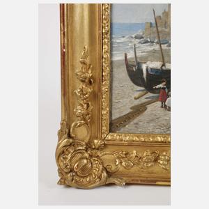 Jacques Carabain, Fischerfamilie am Strand