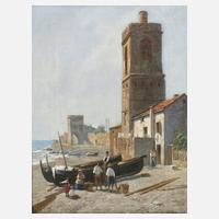 Jacques Carabain, Fischerfamilie am Strand111