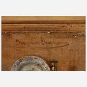 Ingeborg Christensen, Fischerfrau beim Netze flicken