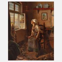 Ingeborg Christensen, Fischerfrau beim Netze flicken111