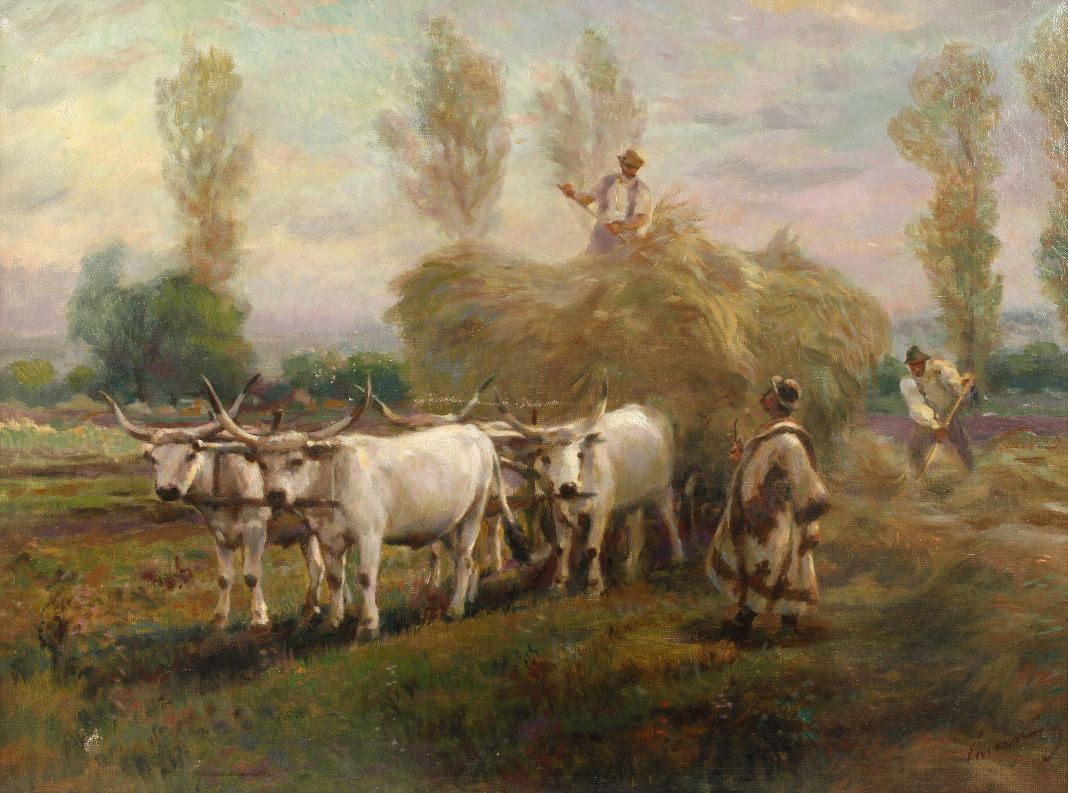 Károly Cserna, Heuernte