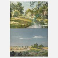 Rudolf Diederich, Paar Landschaftsgemälde111